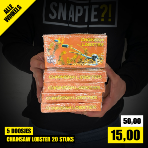 07 - CHAINSAW LOBSTER 20 STUKS